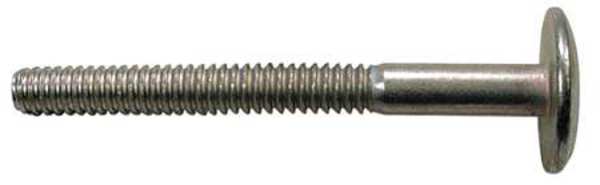 Blind Rivet, Truss Head, 1/4 in Dia., 2.6 in L, Steel Body, 10 PK