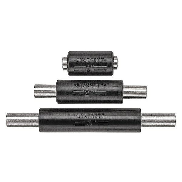 End Measuring Rod Set, 1/4 In Dia, 3 Pcs