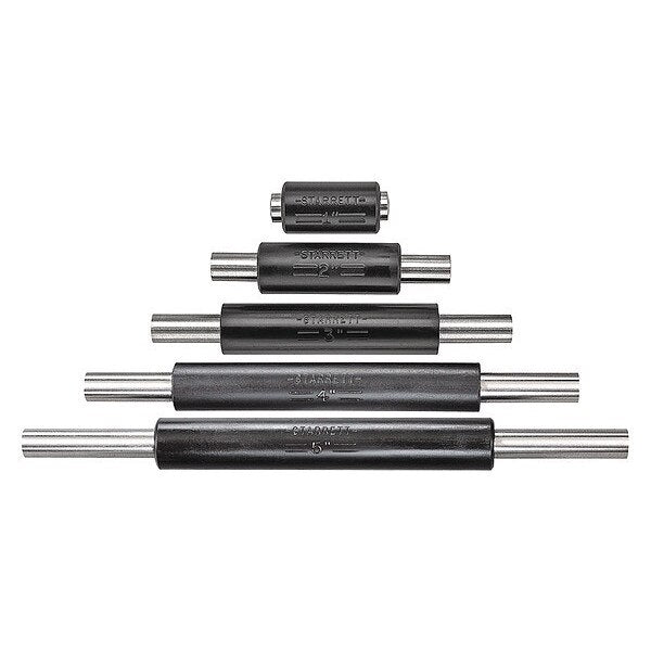 End Measuring Rod Set, 1/4 In Dia, 5 Pcs