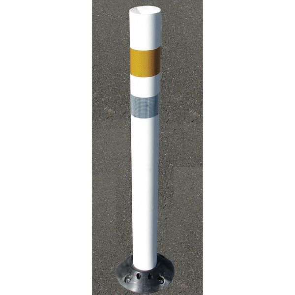DP 228 Wht post with 2-3in white wraps