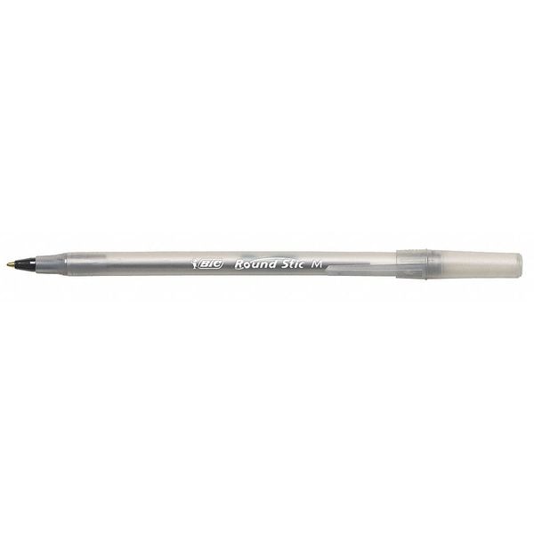 Stick Ballpoint Pen, Medium 1.0 mm, Black PK12