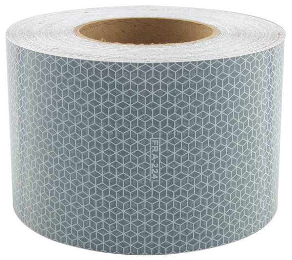 Reflective Tape, W 4 In, White