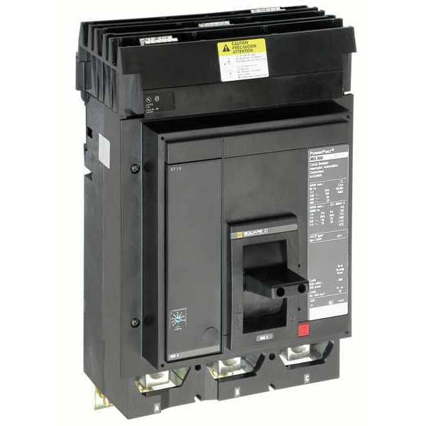Molded Case Circuit Breaker, 600 A, 600V AC, 3 Pole, Panel Mount Mounting Style, MJ Series