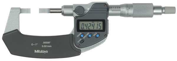 Digital Micrometer, Blade, 0 to 1
