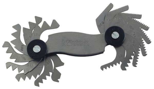 Screw Pitch Gage, 0.4mm to 7mm, 18 Leaves