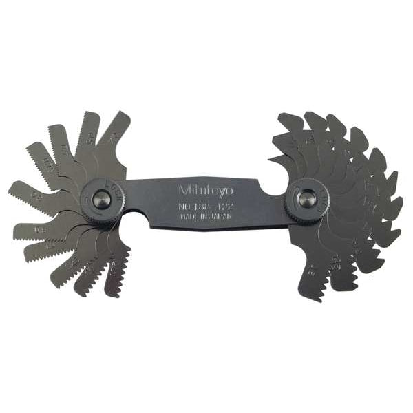 Screw Pitch Gage, 0.4mm to 7mm, 21 Leaves