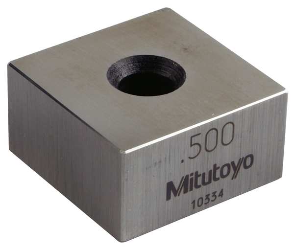 Gage Block, Square, Steel, 0.500 In, ASME 0
