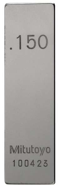 Gage Block, Rect, Steel, 0.150 In, ASME 0