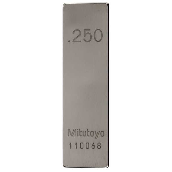 Gage Block, Rect, Steel, 0.250 In, ASME 0