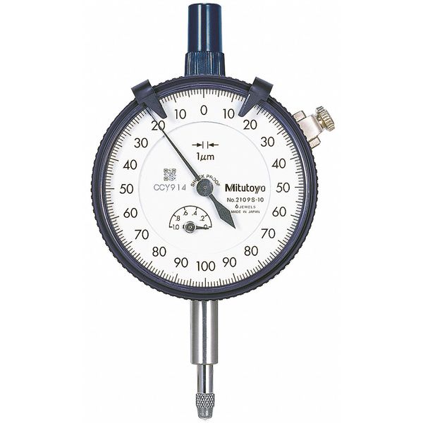 Dial Indicator, 0 to 1mm, 0-100-0