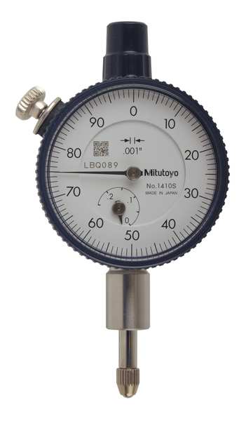 Dial Indicator, 0 to 0.250 In, 0-100