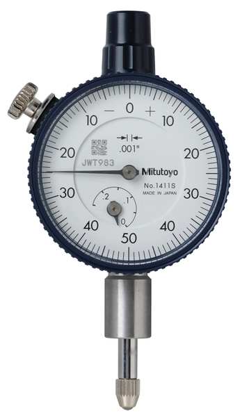 Dial Indicator, 0 to 0.250 In, 0-50-0