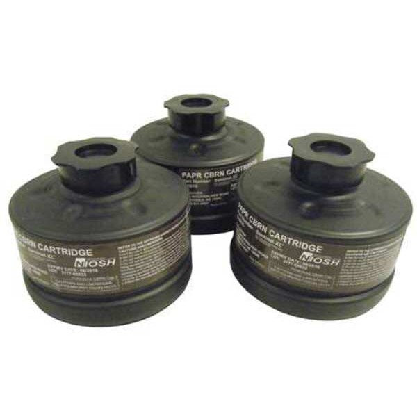 Cartridge, CBRN, Olive, 3 PK, NIOSH
