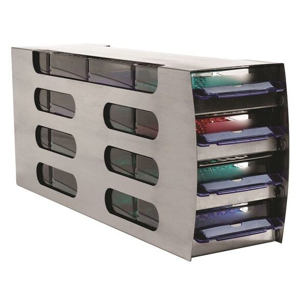 Freezer Rack, Cryo-Boxes, 9-1/2 In H, 3.0mL