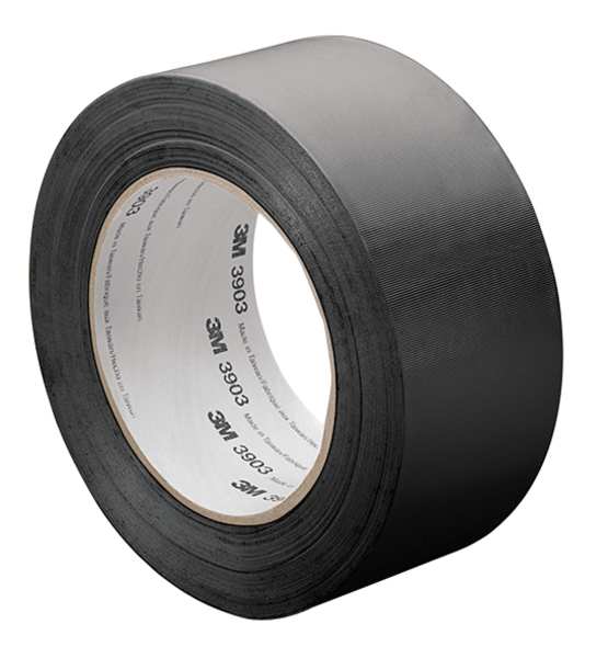 Duct Tape, 4 x 50 yd, 6.5 mil, Black, Vinyl