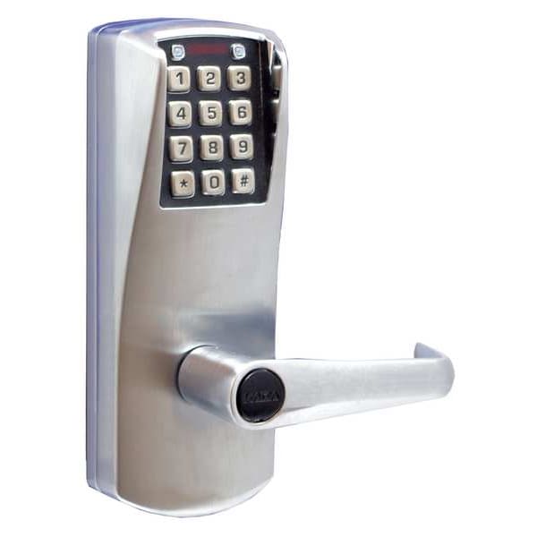 Electronic Lock, Satin Chrome, 12 Button