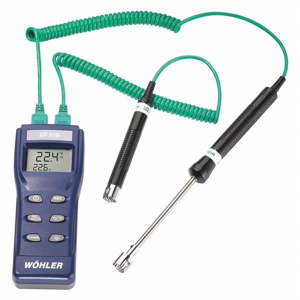 Thermometer, 2 Input, Type K, J, T
