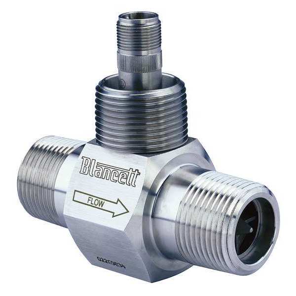 Flowmeter, Turbine, 15 GPM, 1/2 In MNPT