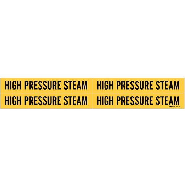 Pipe Mrkr, High Pressure Steam, 3/4to2-3/8