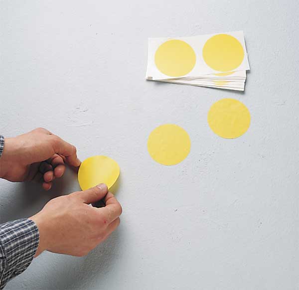 Aisle Marking Tape, Dot, 5In D, PK500