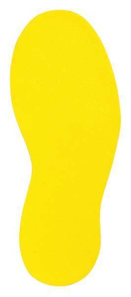 Floor Marking Tape, Right Foot, Yellow