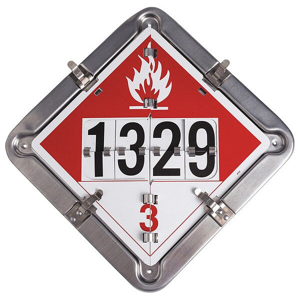 DOT Container Placard, 10-3/4