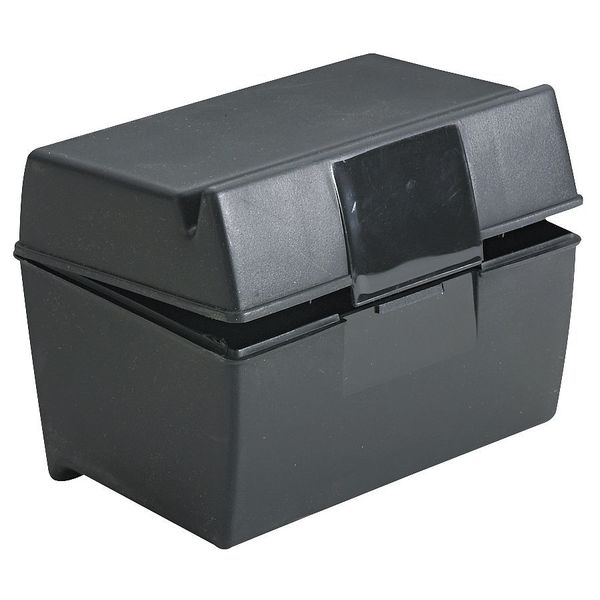 Index Card File Box, For 3 x 5 Cards, Blk