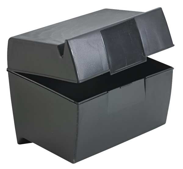 Index Card File Box, For 5 x 8 Cards, Blk