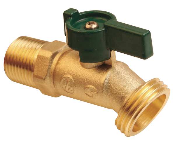 Hose Bibb, Quarter Turn, 1/2In, Brass