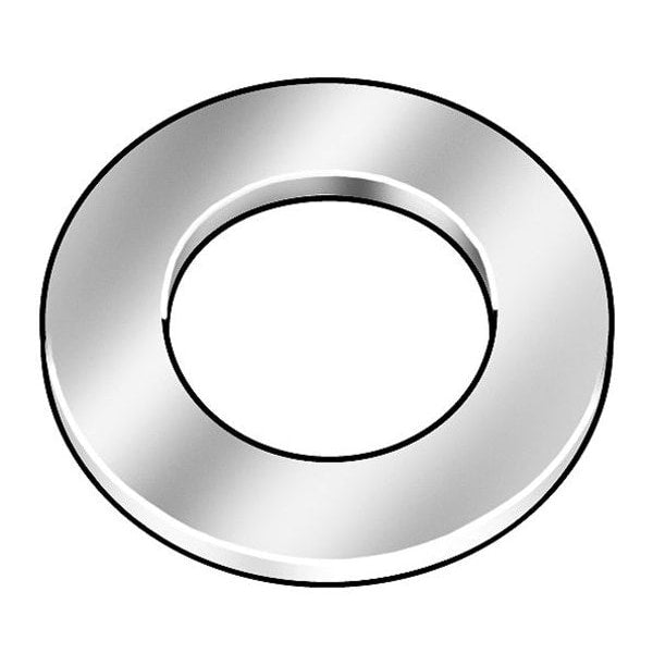 Flat Washer, Fits Bolt Size 3/8 in , Steel Zinc Yellow Finish, 50 PK