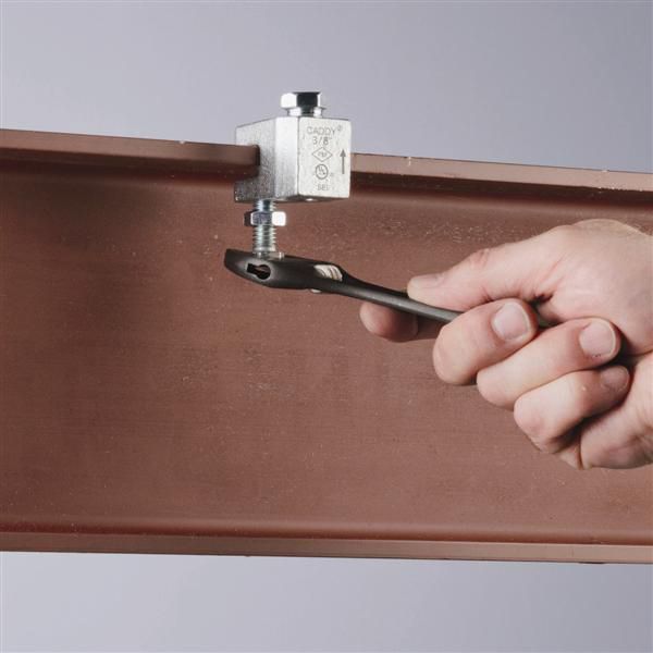 Beam Clamp, 3/8 in, Electrogalvanized