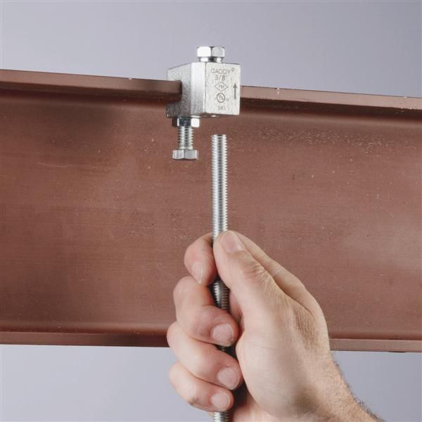 Beam Clamp, 3/8 in, Electrogalvanized