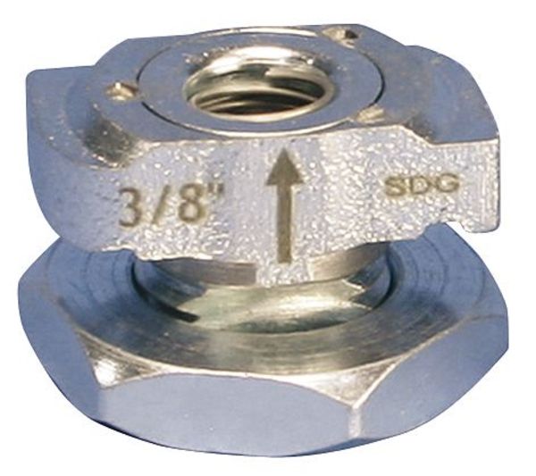 Channel Nut, Threaded Rod, 3/8In, 500 lb