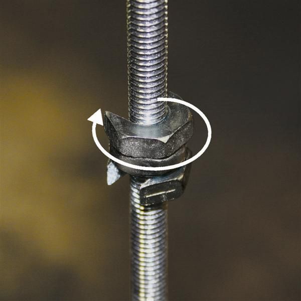 Nut, Threaded Rod, 1/4In, 500 lb