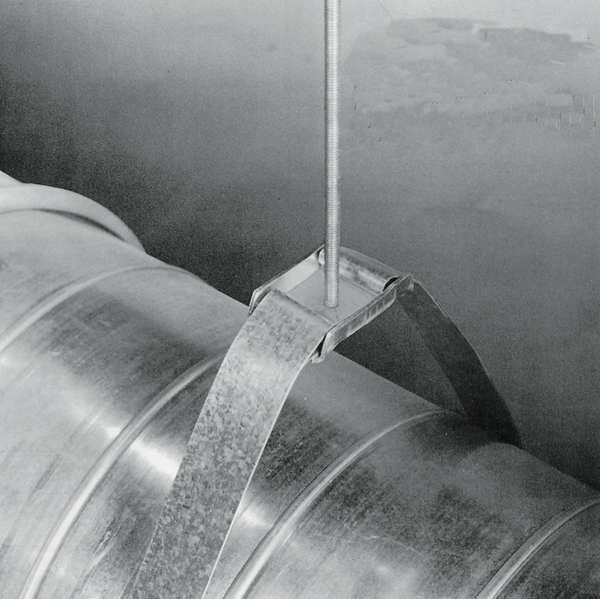 Steel Round Duct Strap Hanger, Up to 50