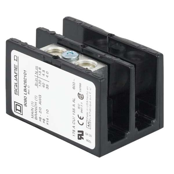 Pwr Dist Block, 760A, 1P, 2AWG-500 MCM, 600V