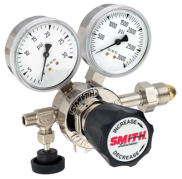 Specialty Gas Regulator, Single Stage, CGA-580, 250 psi, Use With: Inert, Non-Corrosive