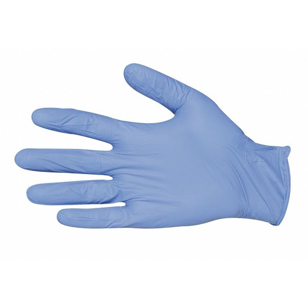 Exam Gloves with Low Dermatitis Potential, Nitrile, Powder Free, Blue, S, 100 PK