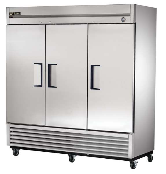Commercial Refrigerator, 72 cu ft, Stainless Steel