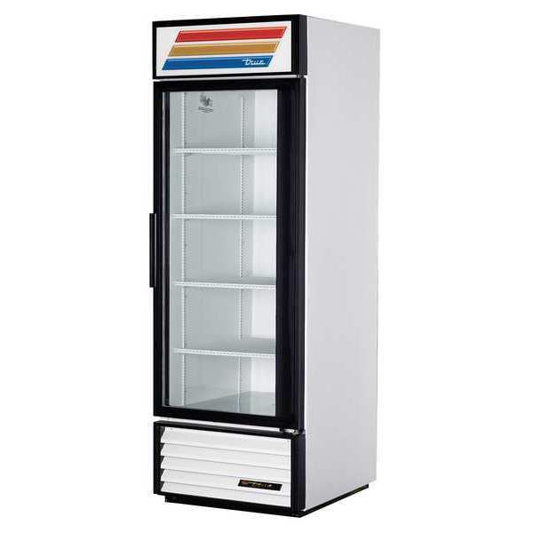 Glass Door Merchandiser Refrigerator, 23 cu ft, White