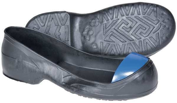 Turbotoe Steel Toe Cap, Overshoes, PVC, Black/Blue, XL, Men's Size 12-13, 1 Pair