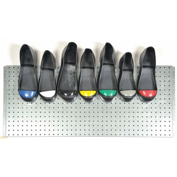 Turbotoe Steel Toe Cap, Overshoes, PVC, Black/Yellow, Men's Size 8-9, Women's Size 10-11, 1 Pair