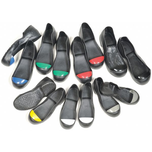Turbotoe Steel Toe Cap, Overshoes, PVC, Black/Blue, XL, Men's Size 12-13, 1 Pair