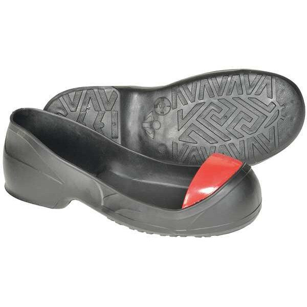 Turbotoe Steel Toe Cap, Overshoes, PVC, Black/Red, Fits Men's Size 10 to 11, Large, 1 Pair