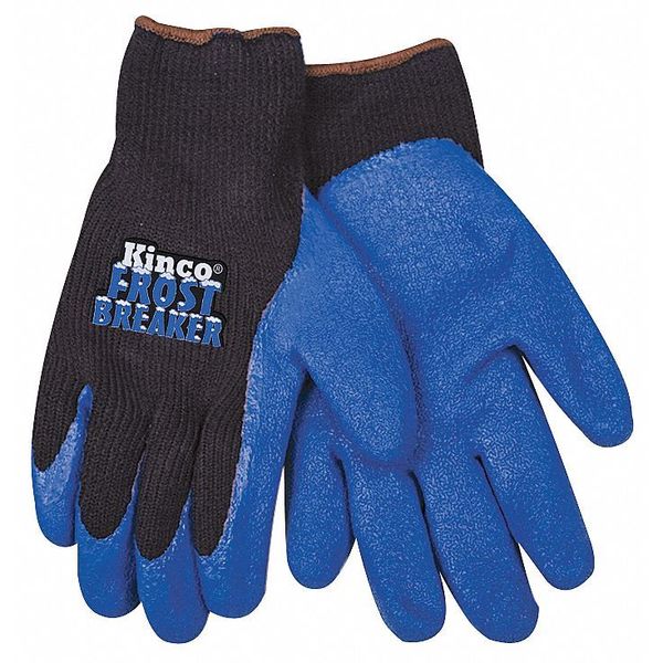 Coated Gloves, L, Black/Blue, PR