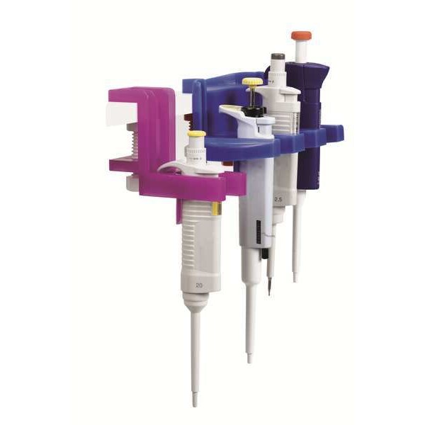 Clamp, Triple, Pipette, Blue