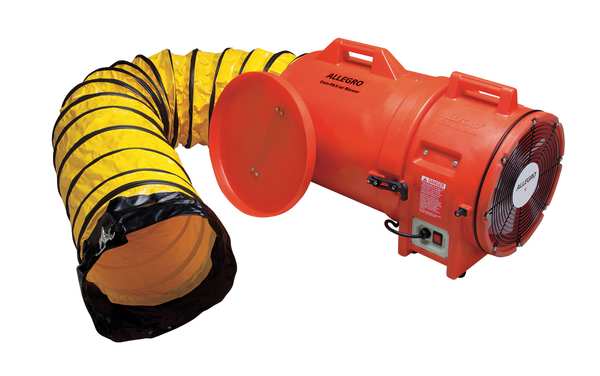 Confined Space Fan, Axial, 25 ft. Duct