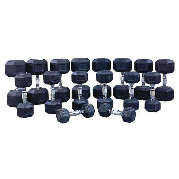 Dumbbell 40 Piece Set, 2100 Lbs.