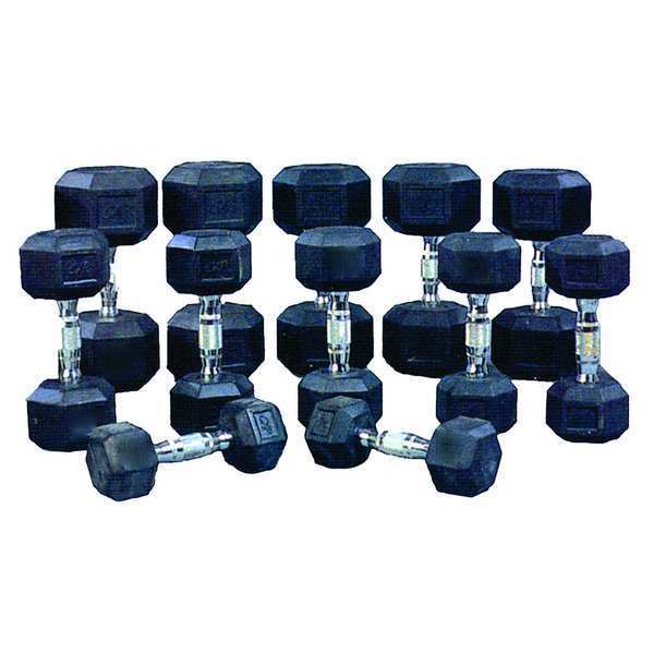 Dumbbell 12 Piece Set, 210 Lbs.