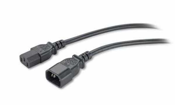 Power Cord, IEC 320 C14, H05VV-F, 8.2 ft., 10A